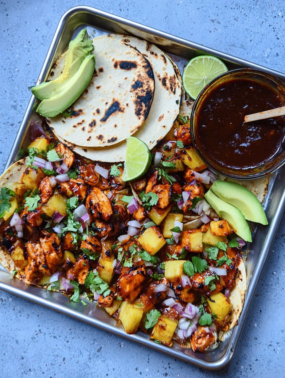 Chicken & Pineapple Tacos