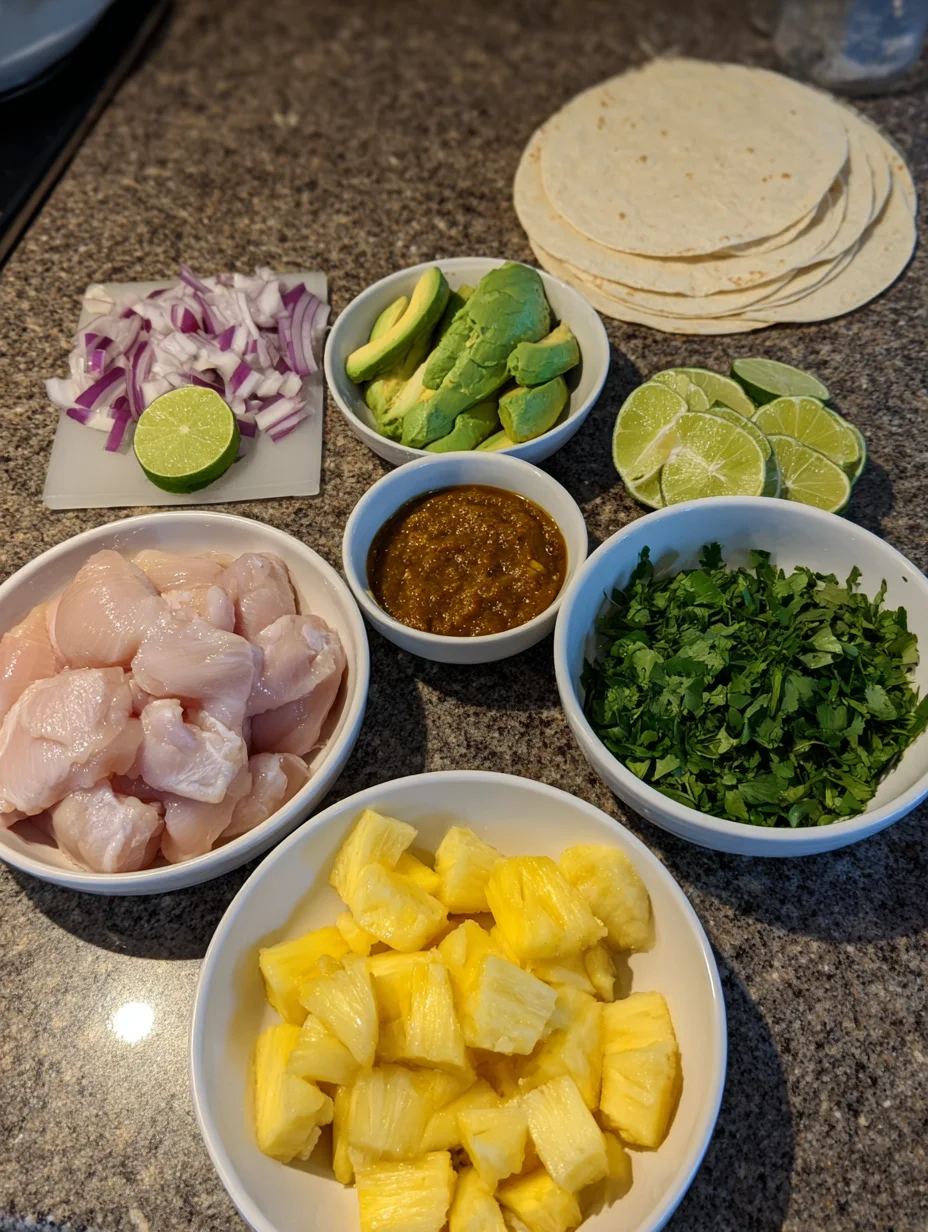 Chicken & Pineapple Tacos