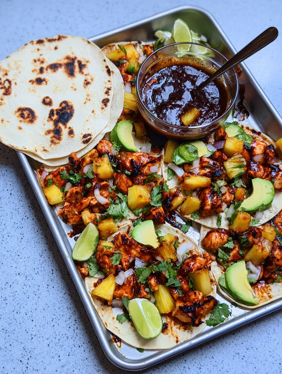Chicken & Pineapple Tacos