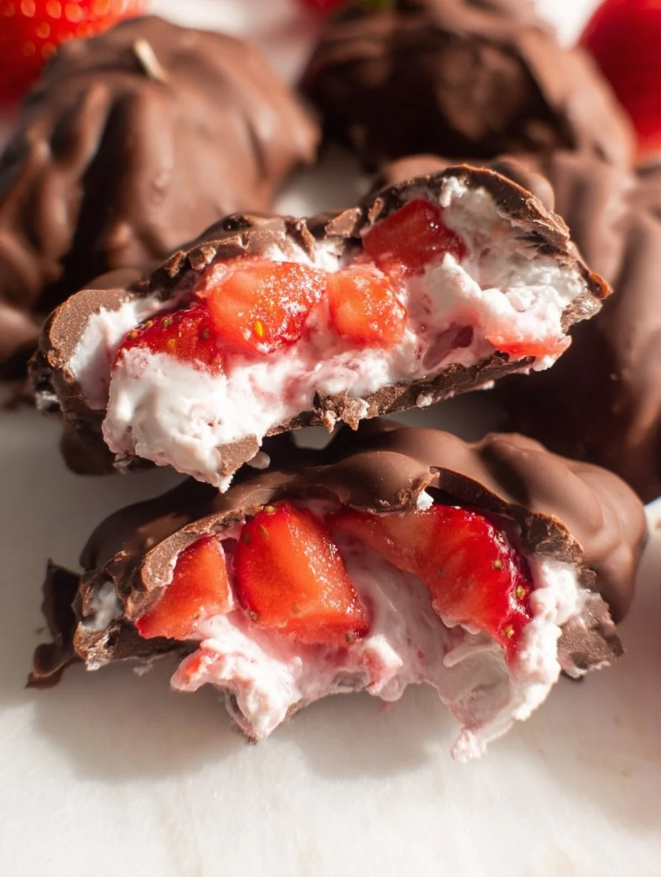 Chocolate Strawberry Yogurt Clusters