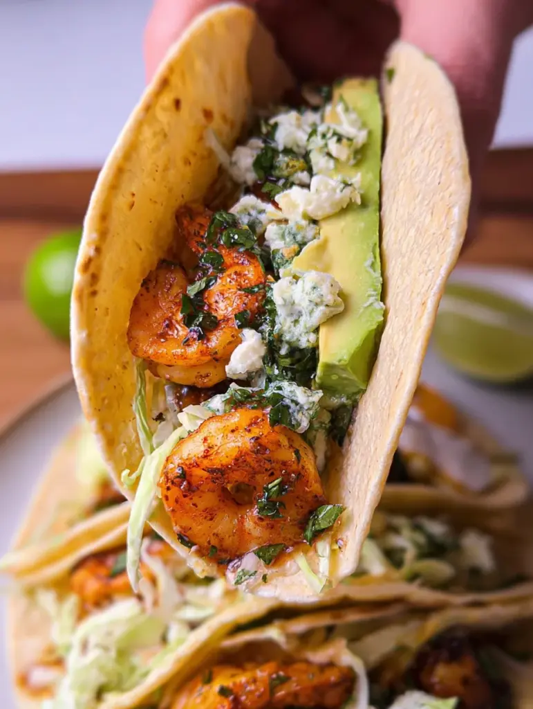 Cilantro Lime Shrimp Tacos