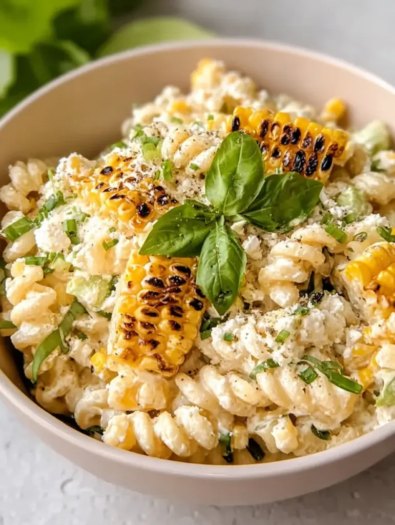 Creamy Street Corn Pasta Salad