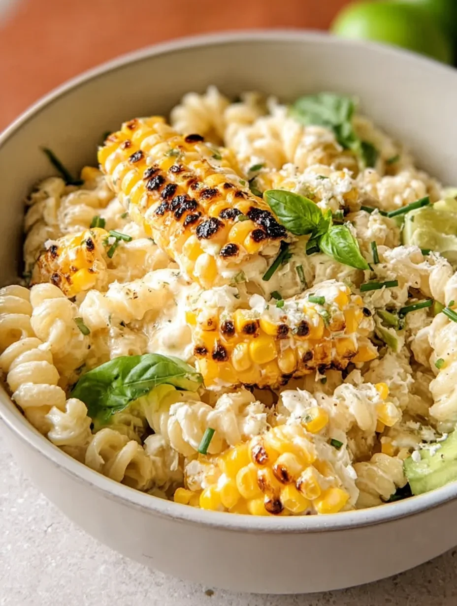 Creamy Street Corn Pasta Salad
