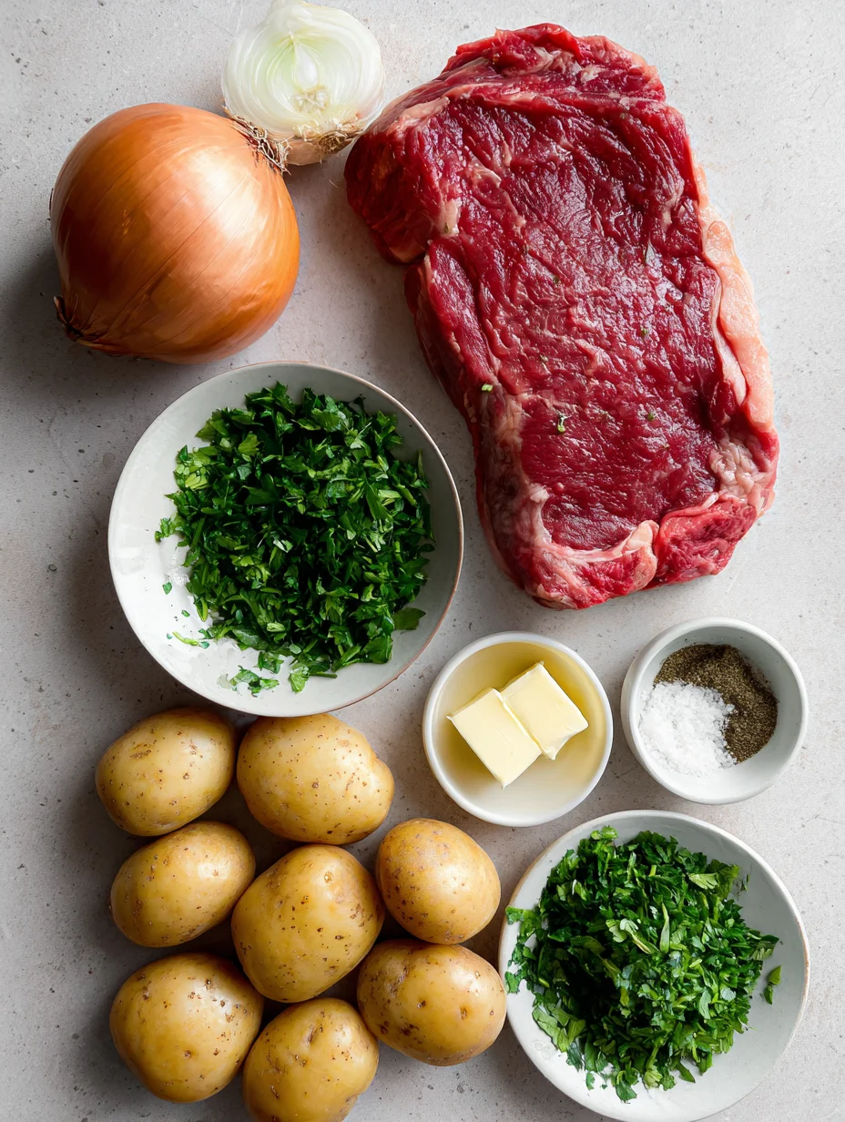 Garlic Butter Steak and Potato Foil Packets