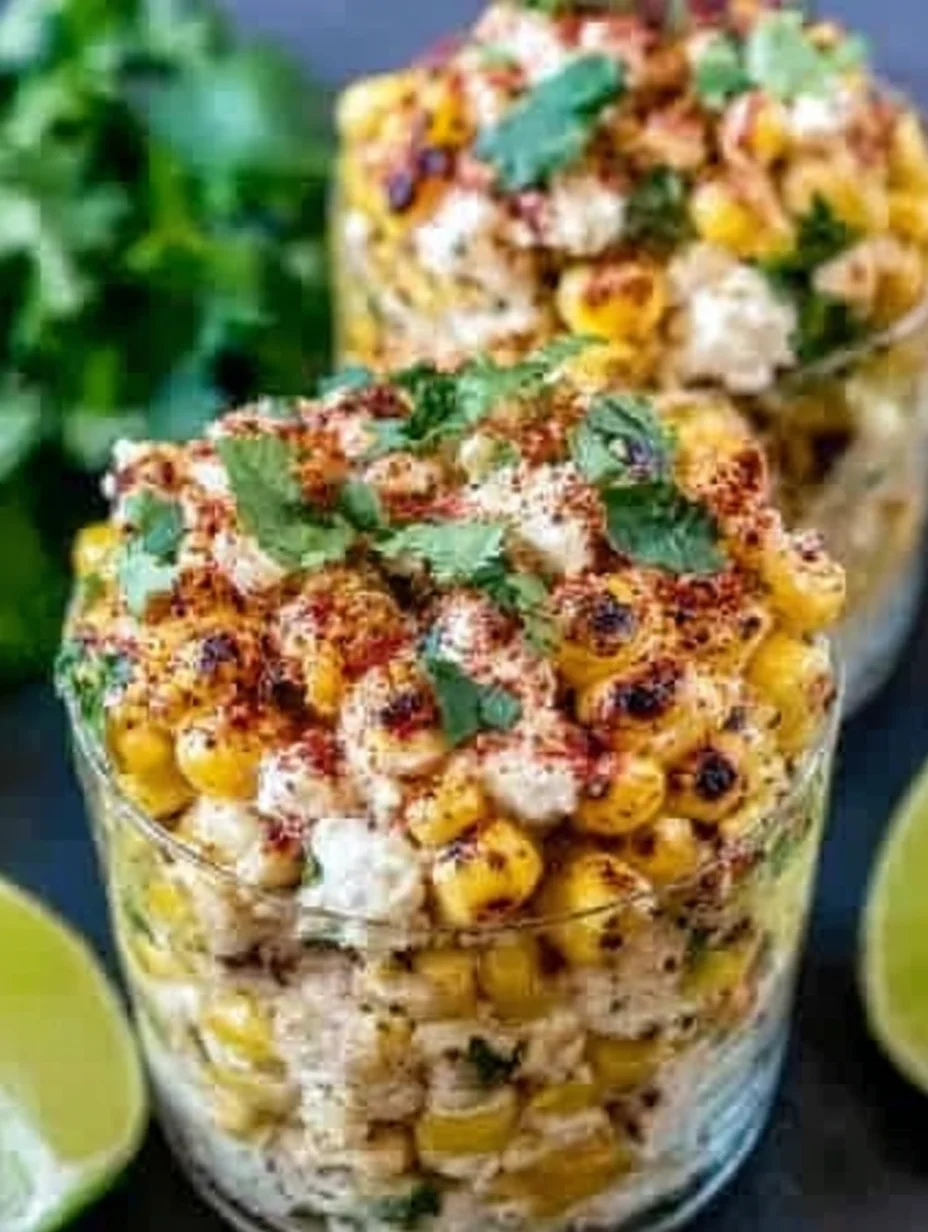 Mexican Street Corn Salad Cups