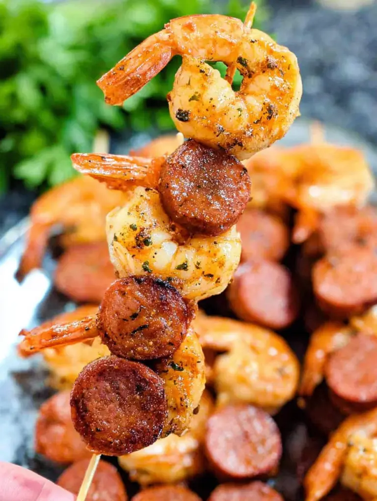 Sausage and Shrimp Kabobs