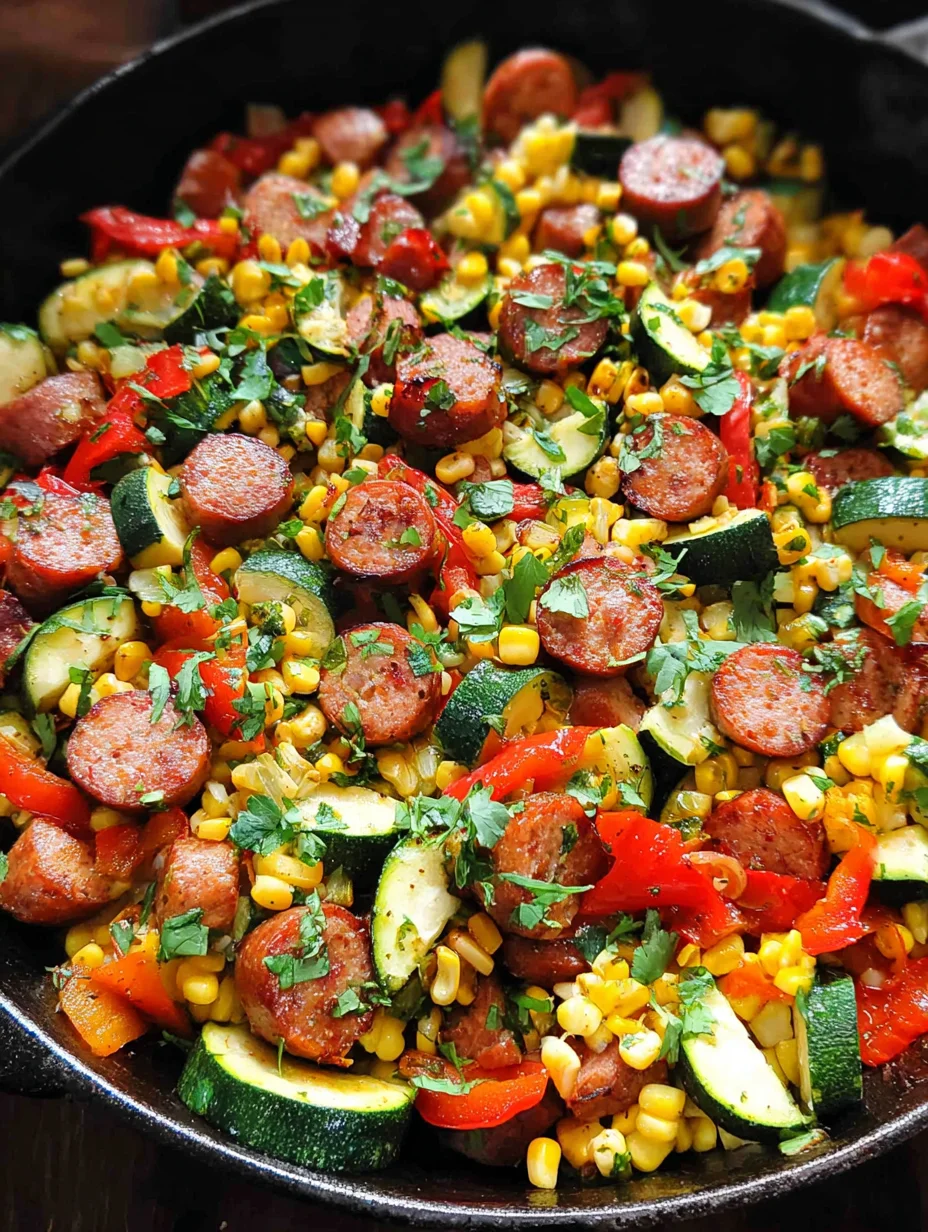 Sausage and Veggies Skillet
