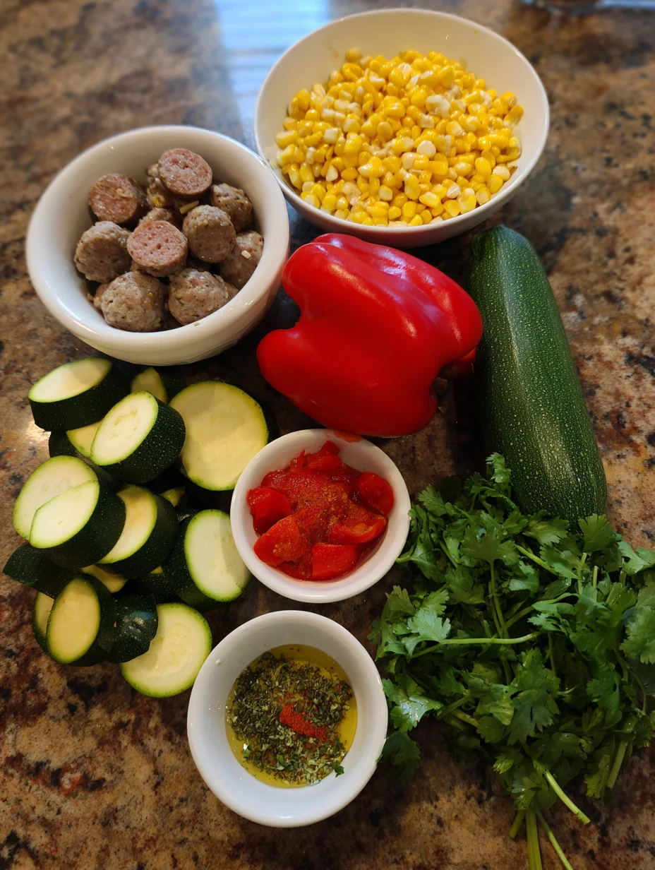 Sausage and Veggies Skillet