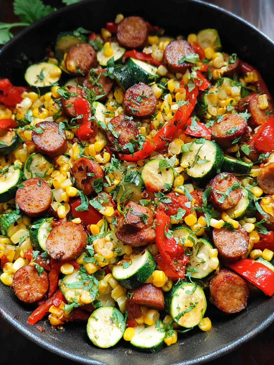 Sausage and Veggies Skillet