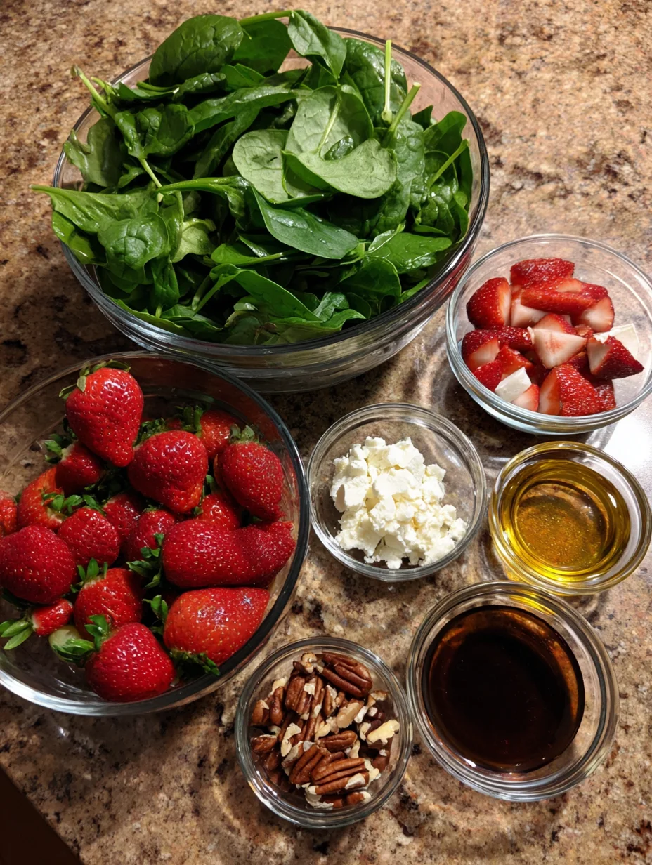 Strawberry Spinach Salad