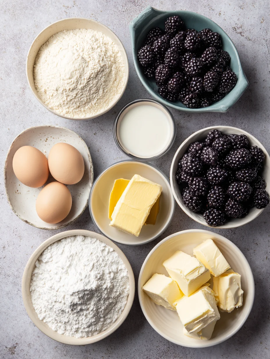 Blackberry Velvet Cake